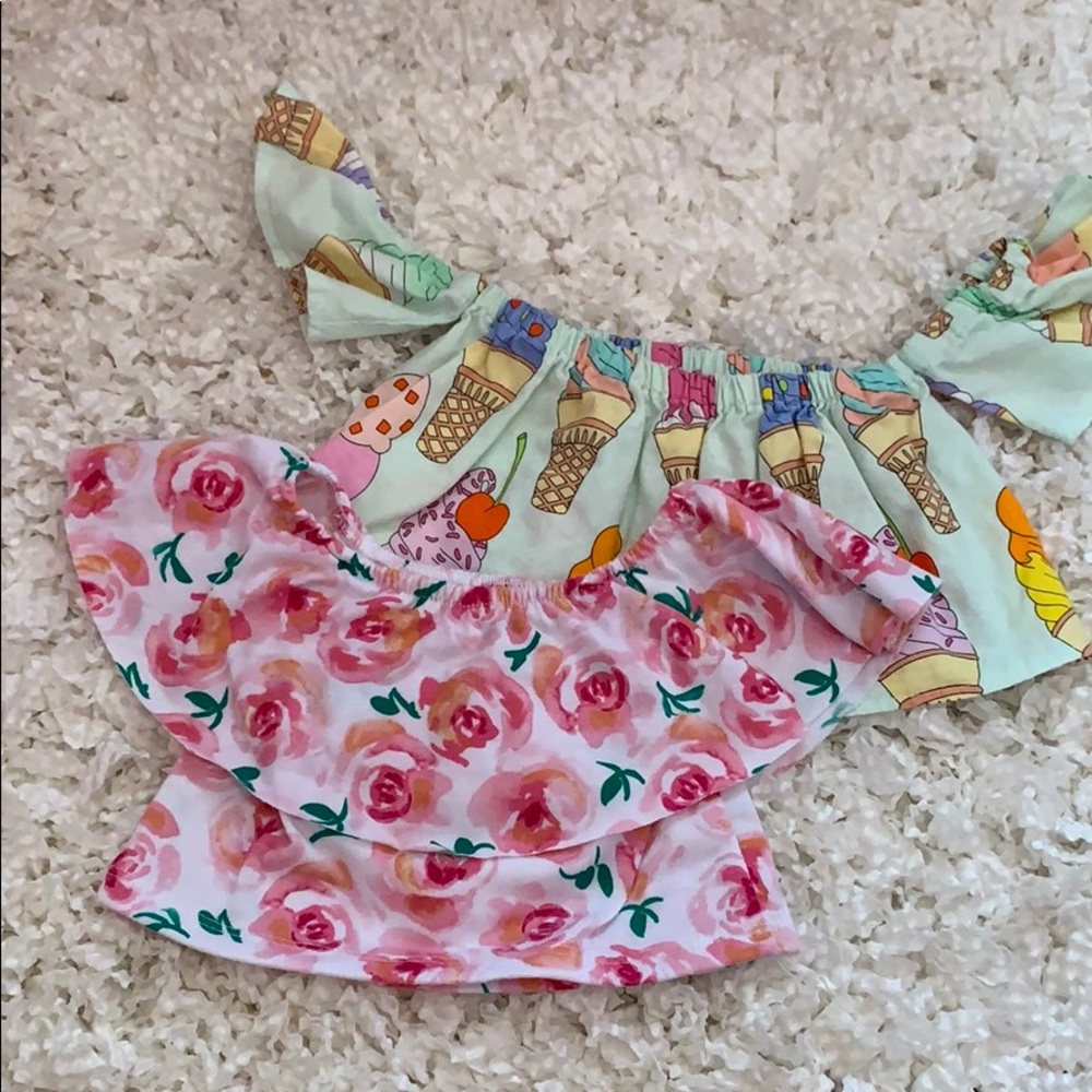 two off shoulder tops